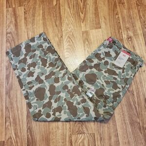Levi's XX Cargo Pants Men 34x30 Green Camouflage Baggy Ripstop Utility New